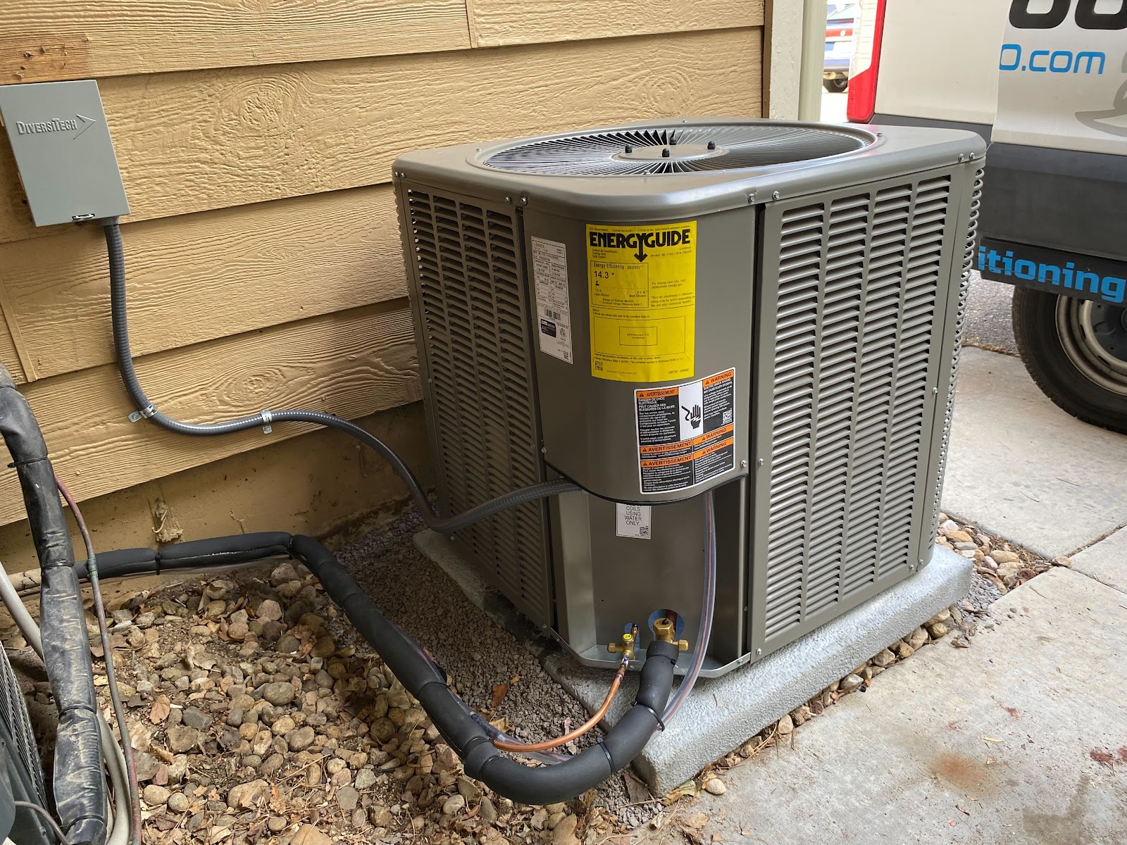 True Heating & Cooling installation work